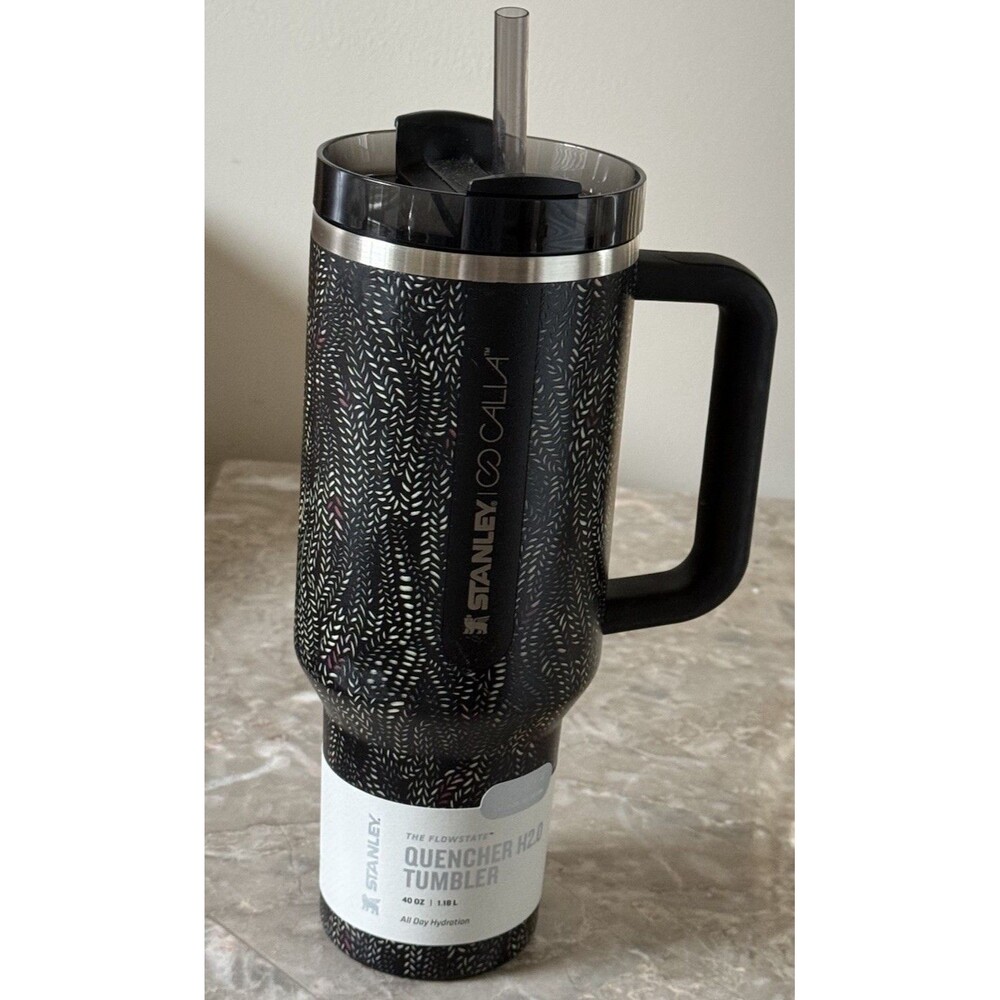Stanley Cups x CALIA Quencher H2.0 Tumbler – 40 oz Black Serpent Edition New